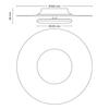 Philips GARNET CL580 stropní svítidlo LED 40W 4200lm 2700K 50cm IP20, černé