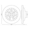 Philips Amigo Stropní svítidlo s ventilátorem 20W+42W, 4400lm, AC 220-240, 2700-4000-6500 K, IP20, bílá