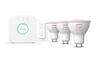 Philips Hue základní set Bridge + 3xLED žárovka WACA GU10 4,2W 400lm 2000-6500K + ovladač