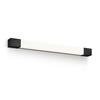 Philips Rover koupelnové nástěnné svítidlo LED 10W 900lm 2700K nestmívatelné 63cm hranaté IP44, černé