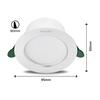 Philips DIAMOND Cut Ultra Efficient podhledové LED svítidlo 2W 310lm 3000K 9cm kulaté IP20, bílé