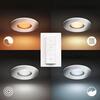 Philips Hue WA Adore koupelnové zápustné LED svítidlo SET 3x5W 400lm 2200-6500K IP44 lesklý chrom + ovladač
