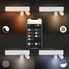 Philips Hue 50610/31/P7 Hue WACA Centris stropní LED svítidlo 1x11W+GU10 2x5,7W 1560lm 2000-6500K RGB IP20 bílá