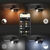 Philips Hue 50608/30/P7 Hue WACA Centris stropní LED svítidlo 1x25W+GU10 3x5,7W 2810lm 2000-6500K RGB IP20 černá