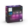 Philips Hue WACA Centura podhledové LED svítidlo 3x GU10 5,7W 350lm 2000-6500K RGB kulaté IP20 hliník