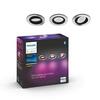 Philips Hue WACA Centura podhledové LED svítidlo 3x GU10 5,7W 350lm 2000-6500K RGB kulaté IP20 hliník
