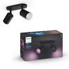 Philips Hue 50632/30/P7 Hue WACA Fugato bodové LED svítidlo 2x GU10 5,7W 350lm 2000-6500K RGB IP20, černé
