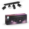 Philips Hue 50634/30/P7 Hue WACA Fugato bodové LED svítidlo 4x GU10 5,7W 350lm 2000-6500K RGB IP20 černá