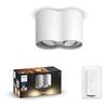 Philips Hue WA Pillar bodové LED svítidlo GU10 2x5W 350lm 2200-6500K IP20 bílá + ovladač
