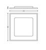 Philips Hue Aurelle přisazený LED panel SQ XL (čtverec) 60x60cm, bílá, 2200-6500K