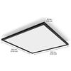 Philips Hue Aurelle přisazený LED panel SQ XL (čtverec) 60x60cm, černá, 2200-6500K