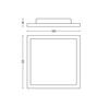 Philips Hue Aurelle přisazený LED panel SQ S (čtverec) 30x30cm, černá, 2200-6500K