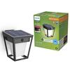 Philips Nissa UltraEfficient solární nástěnné LED svítidlo se senzorem 1,8W 250/25lm 3000K IP44, černé