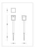 Philips Blaise UltraEfficient solární LED sloupek se senzorem 1,5W 250/20lm 3000K IP44, hranatý, antracit