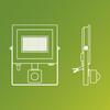 Philips Lois UltraEfficient venkovní LED reflektor Flood Light se senzorem 14W 2600lm 3000K IP65, antracit