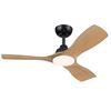 Philips Olas stropní ventilátor a svítidlo 28W+24W 3000/4300/6500K 106cm černá a dřevo