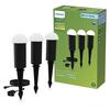 Philips GardenLink Edwina venkovní stojací LED lampa LED 3x1,5W, 2700K, 24V, černá