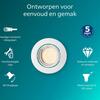 Philips Peridot Rec Kit Rd zapuštěné svítidlo kulaté 7W, AC 220-240, IP20, bílá