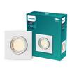 Philips Peridot Rec Kit Sq zapuštěné svítidlo hranaté 7W, AC 220-240, IP20, bílá