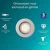 Philips Peridot Rec Kit Rd zapuštěné svítidlo kulaté 7W, AC 220-240, IP20, nikl