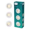 Philips Peridot Rec Kit Rd zapuštěné svítidlo kulaté 7W, AC 220-240, IP20, (3 ks), bílá