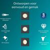 Philips Peridot Rec Kit Sq zapuštěné svítidlo hranaté 7W, AC 220-240, IP20, (3 ks), černá