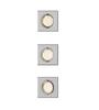 Philips Peridot Rec Kit Sq zapuštěné svítidlo hranaté 7W, AC 220-240, IP20, (3 ks), nikl