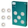Philips Peridot Rec Kit Rd zapuštěné svítidlo kulaté 7W, AC 220-240, IP20, (5 ks), bílá
