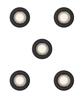 Philips Peridot Rec Kit Rd zapuštěné svítidlo kulaté 7W, AC 220-240, IP20, (5 ks), černá