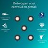 Philips Peridot Rec Kit Rd zapuštěné svítidlo kulaté 7W, AC 220-240, IP20, (5 ks), černá