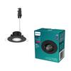 Philips Zapuštěné bodové svítidlo Cilantro Step 5W, 90lm/W, 2700K, černá