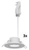 Philips Zapuštěné bodové svítidlo Cilantro Step 5W, 90lm/W, 2700K, (3 ks), bílá