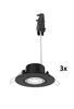 Philips Zapuštěné bodové svítidlo Cilantro Step 5W, 90lm/W, 2700K, (3 ks), černá