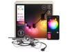 Philips Hue Festavia Globe prodloužení - venkovní řetěz, 7m, 10 žárovek, černý 1000-20000K RGB