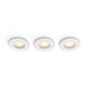 Philips Hue Adore zápustné koupelnové svítidlo kulaté 3x4,2W, 2000-6500K, IP44, bílá (3ks)