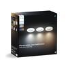 Philips Hue Adore zápustné koupelnové svítidlo kulaté 3x4,2W, 2000-6500K, IP44, bílá (3ks)