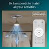 Philips Olas stropní ventilátor a svítidlo 30W+24W 3000/4300/6500K 106cm bílá