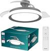 Philips Bliss DC stropní ventilátor a svítidlo 28W+35W černý