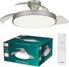 Philips Atlas DC stropní ventilátor a svítidlo 28W+35W nikl