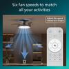 Philips Atlas DC stropní ventilátor a svítidlo 28W+35W nikl