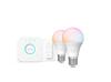 Philips Hue Essential WCA 806 žárovka 460 2x E27, 8W, 806lm, 2200-6500K RGB, ovladač, bridge
