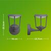 Philips Nuvy nástěnná lampa 4,3W 2700K antracit