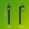 Philips Buzzard venkovní stojanová lampa max 25W černá