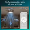 Philips Bliss DC stropní ventilátor a svítidlo 28W+35W dřevo
