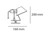 Artemide svítidlo Tolomeo Micro Pinza 5 W E14 220-240 V oranžové