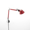 Artemide stolní/nástěnná/stojací lampa Tolomeo Micro 5 W E14 červená bez podstavce