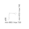 Artemide stolní/nástěnná/stojací lampa Tolomeo Micro 5 W E14 černé bez podstavce