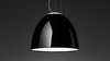 Artemide závěsné svítidlo Nur Gloss LED 45 W 220-240 V stmívatelné černé APP