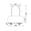 ACA Lighting Textile závěsné svítidlo 2P800BK