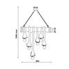 ACA Lighting Vintage závěsné svítidlo 932906BBR